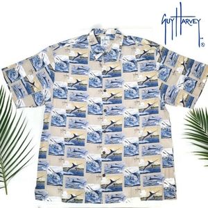 Guy Harvey by Afico Bluewater fishing shirt 2x
